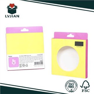 Boîte d'emballage de serviettes pour enfants avec fenêtre en PVC transparent
