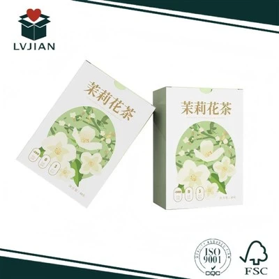 Boîte en papier de qualité alimentaire pour le thé au jasmin