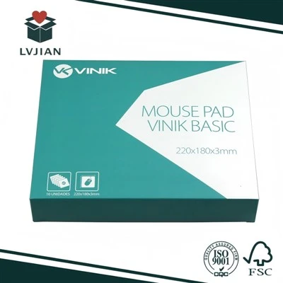 Boîte en papier imprimée pour tapis de souris