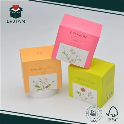 Boîte en papier imprimée pour bougie parfumée
